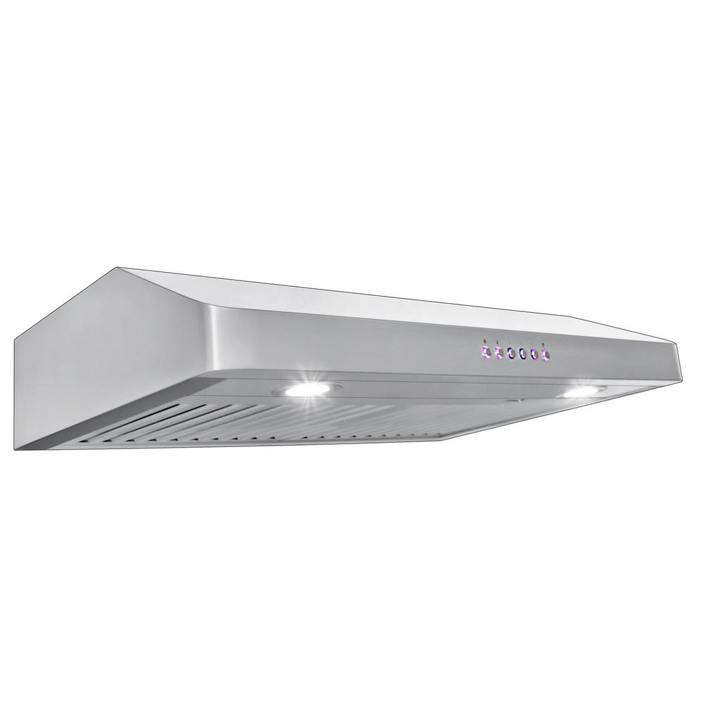 Proline Range Hoods 30 In 600 Cfm Under Cabinet Range Hood With Light In Stainless Steel pertaining to sizing 1000 X 1000