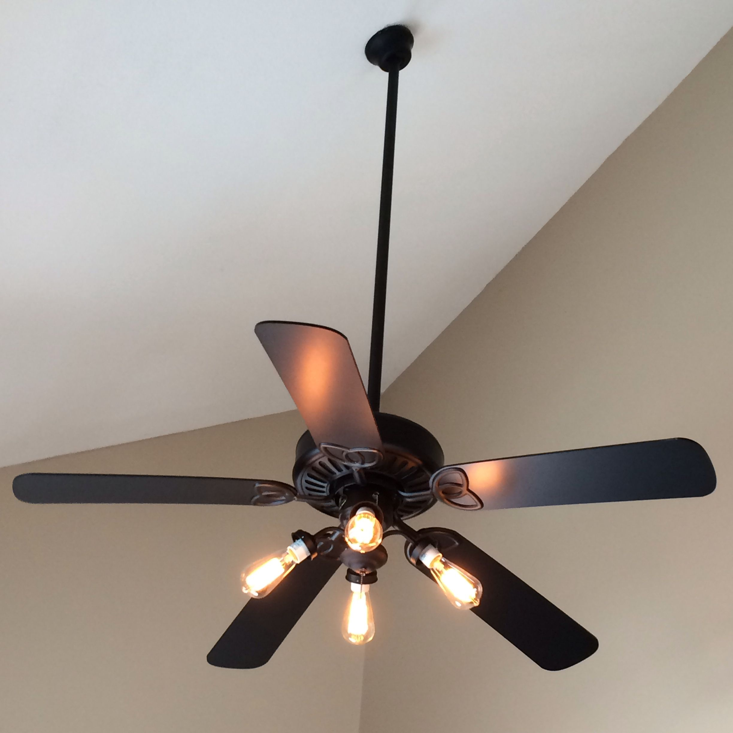 Quick Ceiling Fan Makeover Simply Remove The Shades And in measurements 2448 X 2448