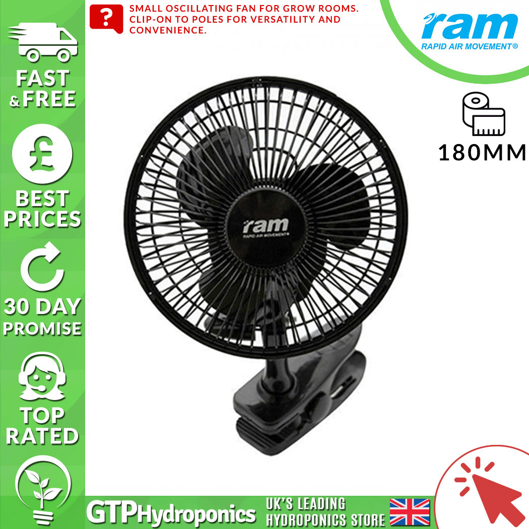 Ram Clip On Oscillating Fan 180mm with proportions 1050 X 1050