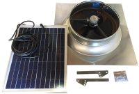 Remington Solar 20 Watt 1280 Cfm Gable Mount Solar Powered Attic Fan intended for size 1000 X 1000