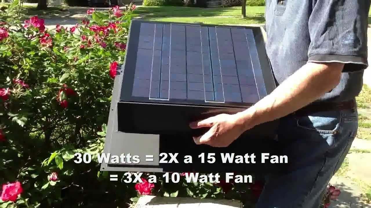 Remington Solar 30 Watt Solar Attic Fan inside size 1280 X 720