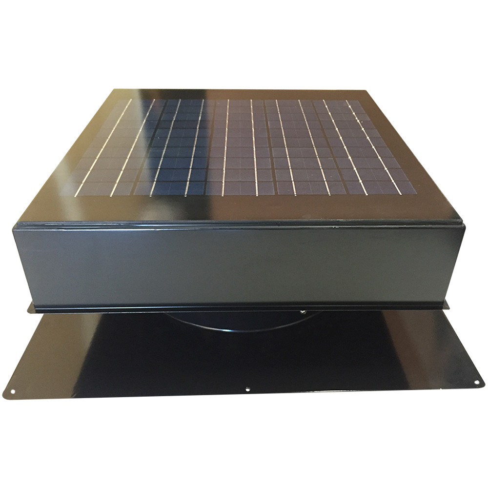 Remington Solar Attic Fan 20 Watt Gray Weathered Wood with dimensions 1000 X 1000