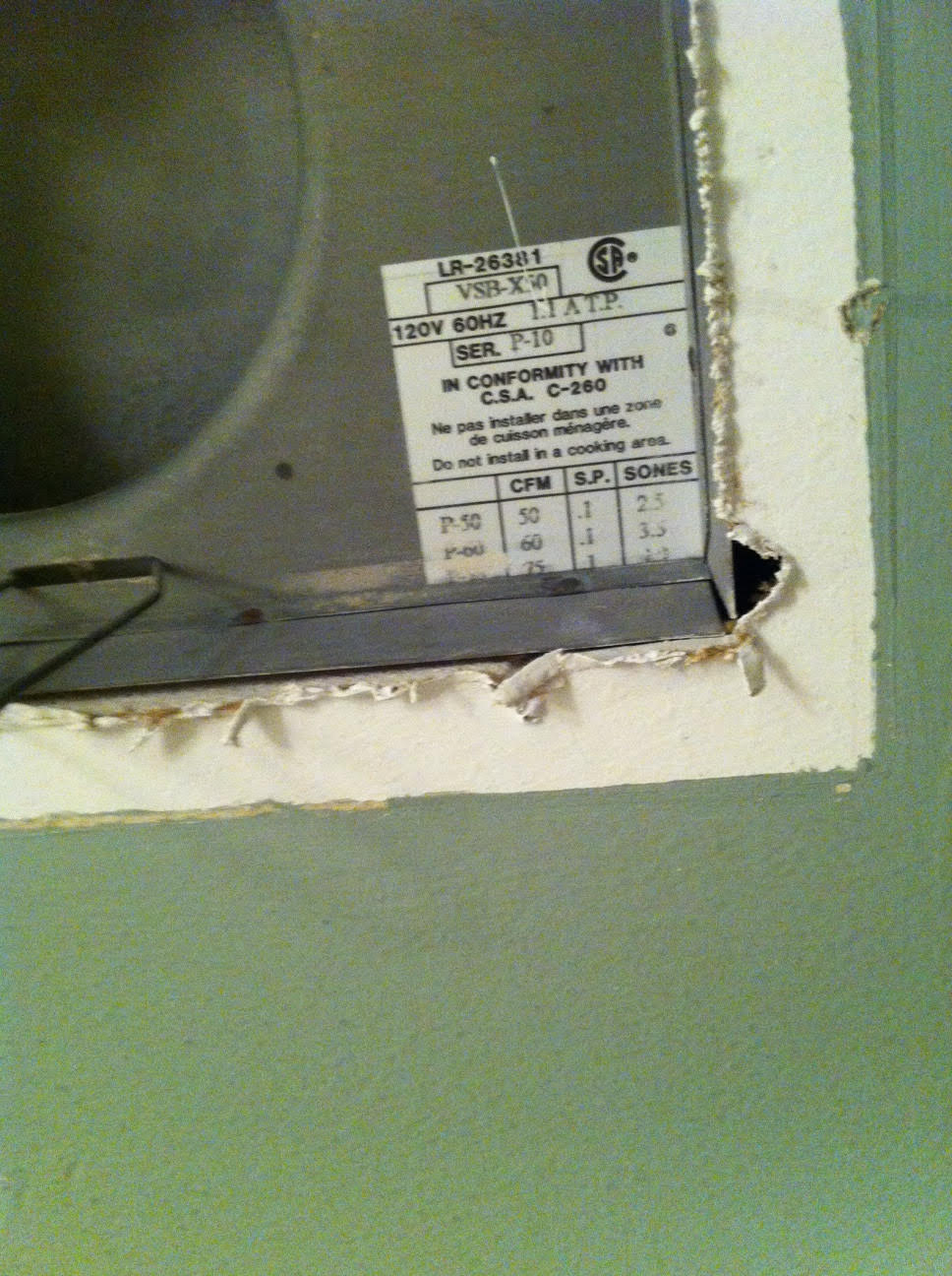 Replacement Motor For My Exhaust Fan In The Bathroom intended for measurements 968 X 1296
