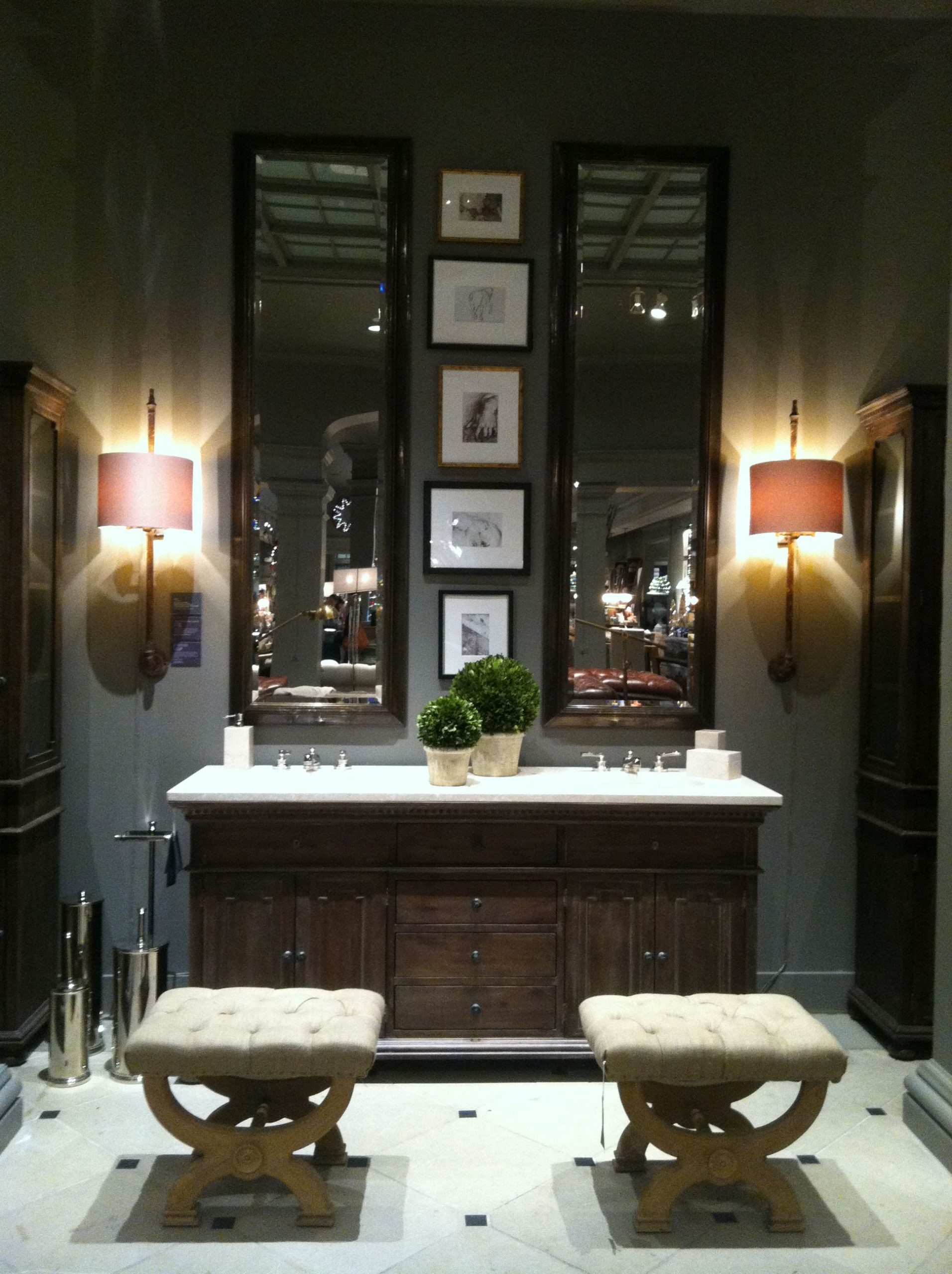 Restoration Hardware Showroom Bathroom Love The Look Of in size 1936 X 2592