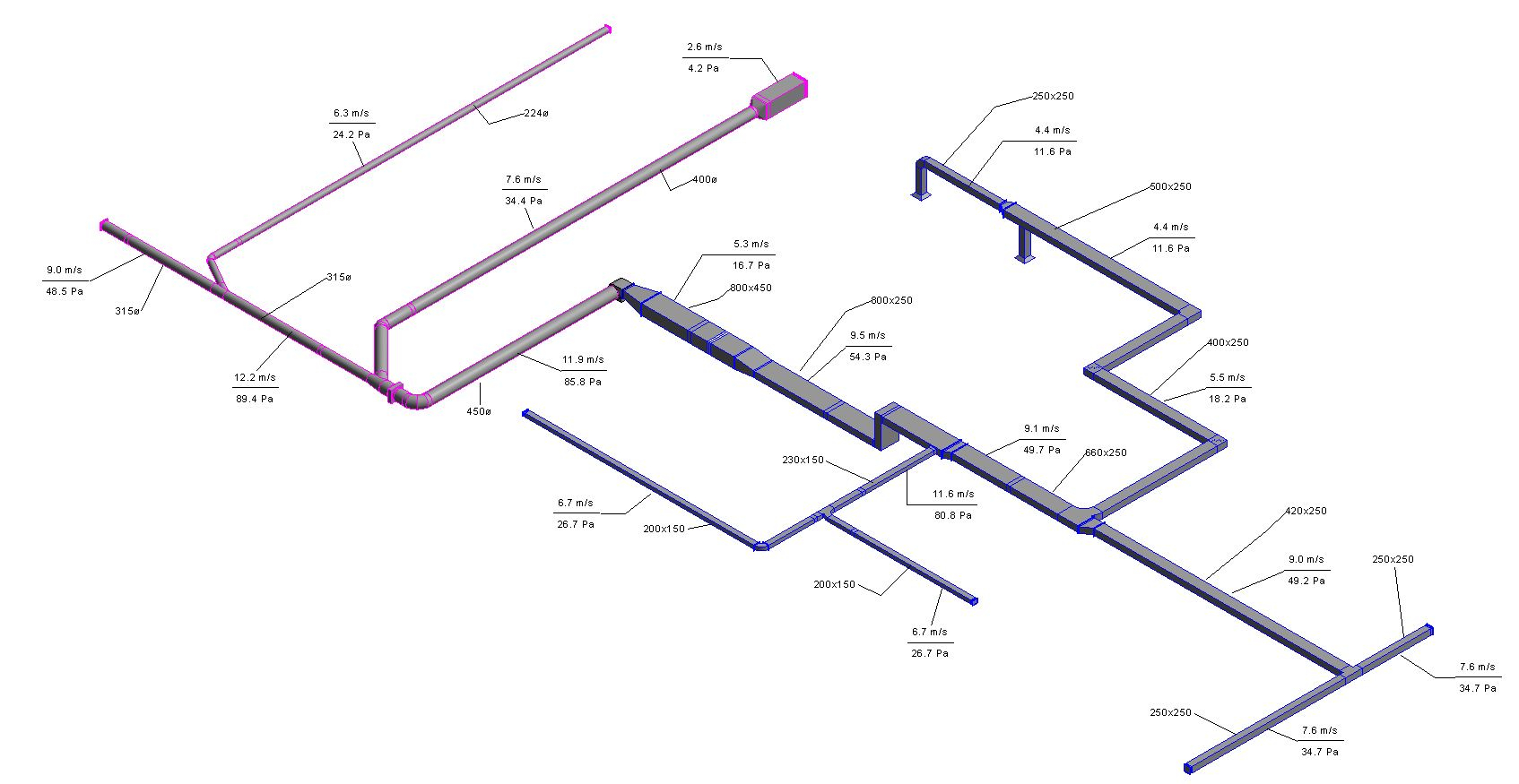 Revit Duct Loss Calculation And Loss Report Result with regard to measurements 1694 X 875
