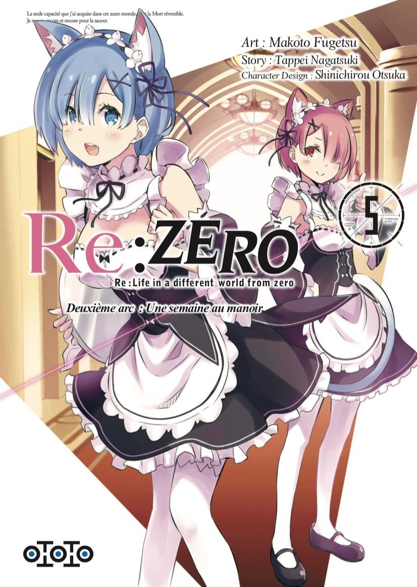 Rezero Deuxime Arc Une Semaine Au Manoir Tome 5 Shinjuku World in measurements 826 X 1162