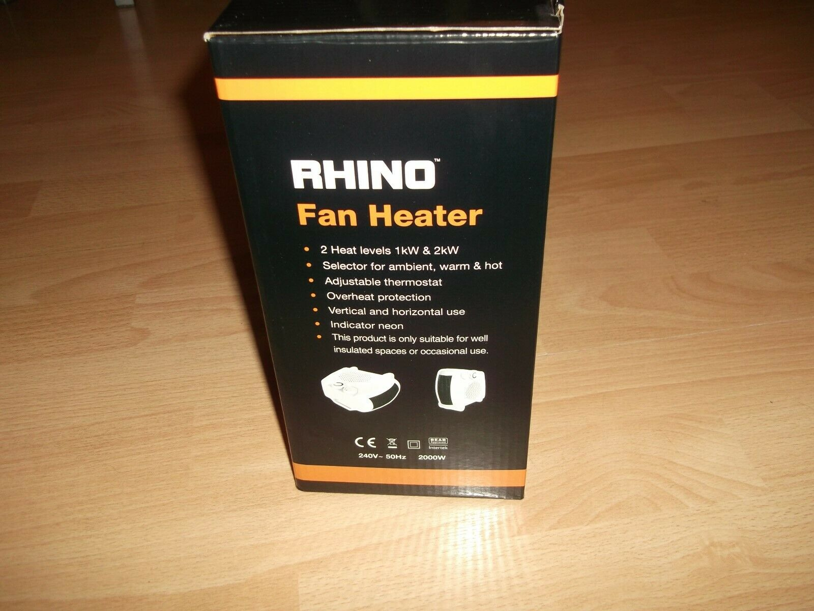 Rhino H02073 2000 W Fan Heater White in sizing 1600 X 1200