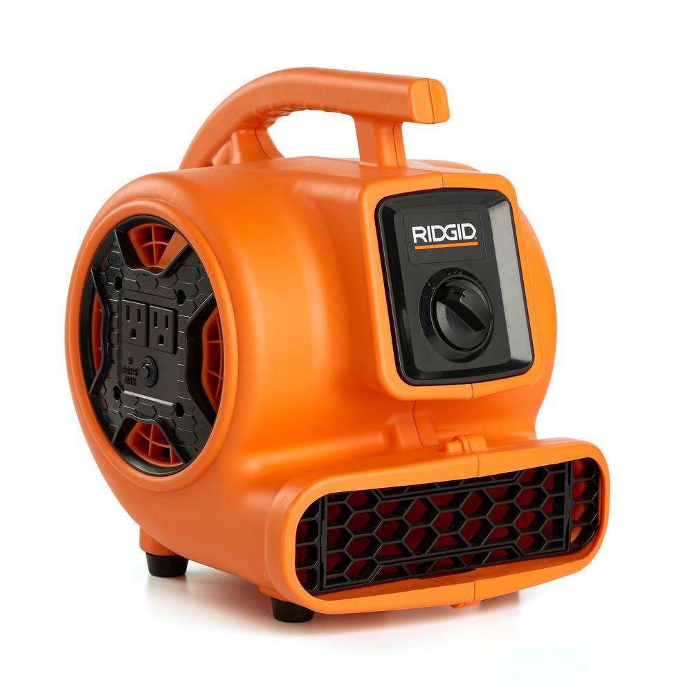 Ridgid 600 Cfm Portable Blower Fan Air Mover With Daisy Chain regarding measurements 1000 X 1000