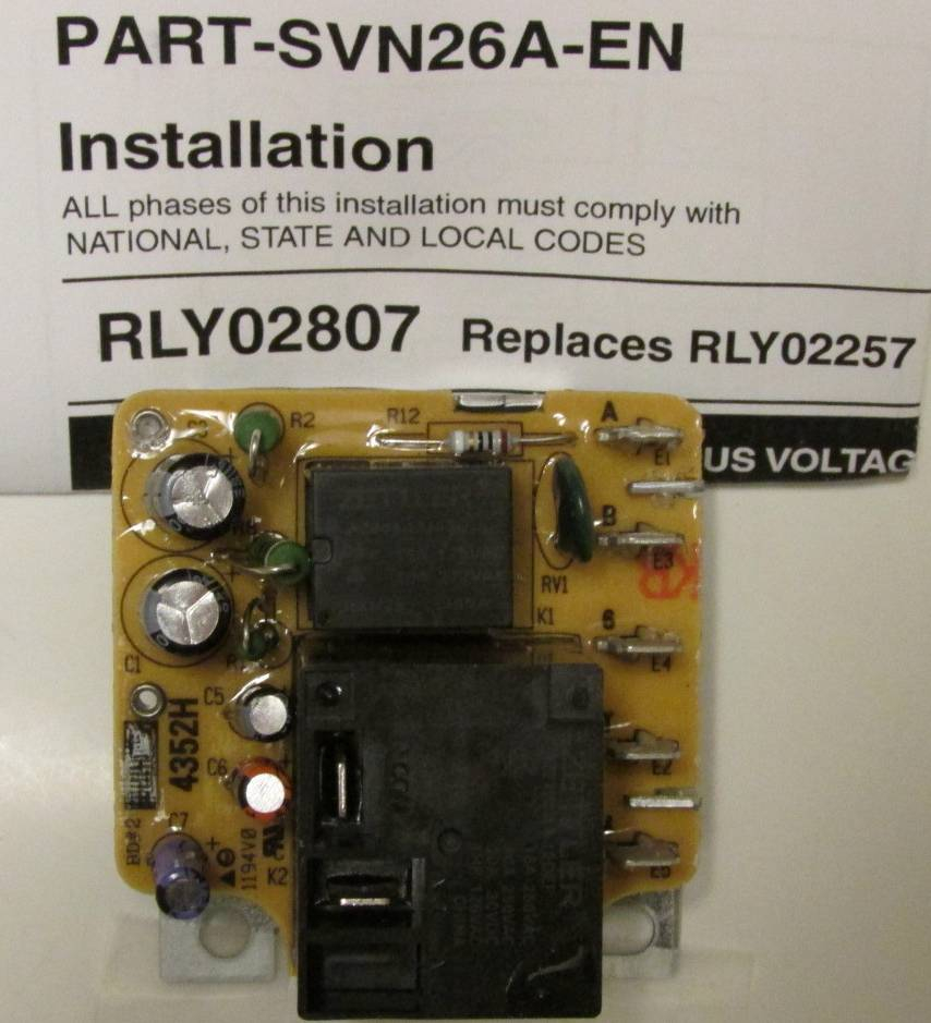 Rly02807 American Standard Trane Air Handler Fan Time Delay Relay intended for measurements 854 X 939