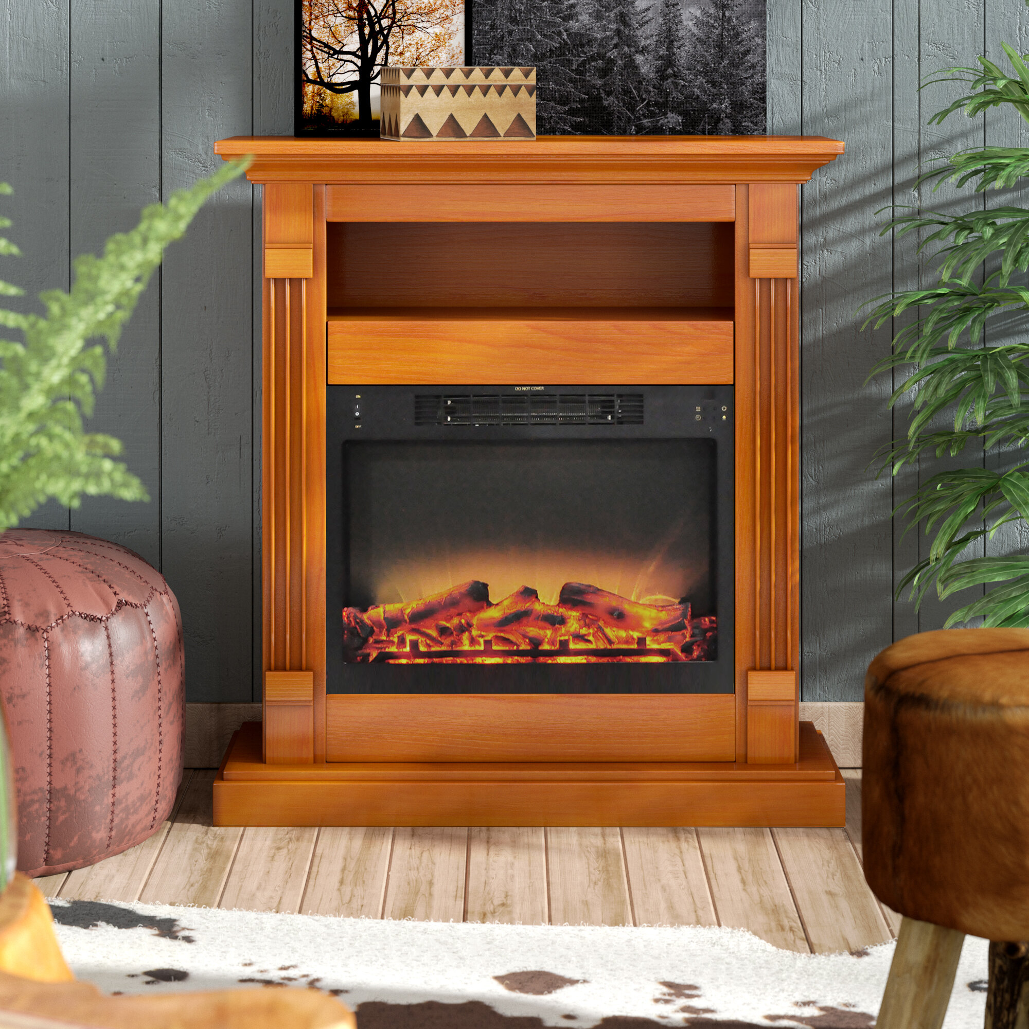 Sacha Electric Fireplace intended for proportions 2000 X 2000