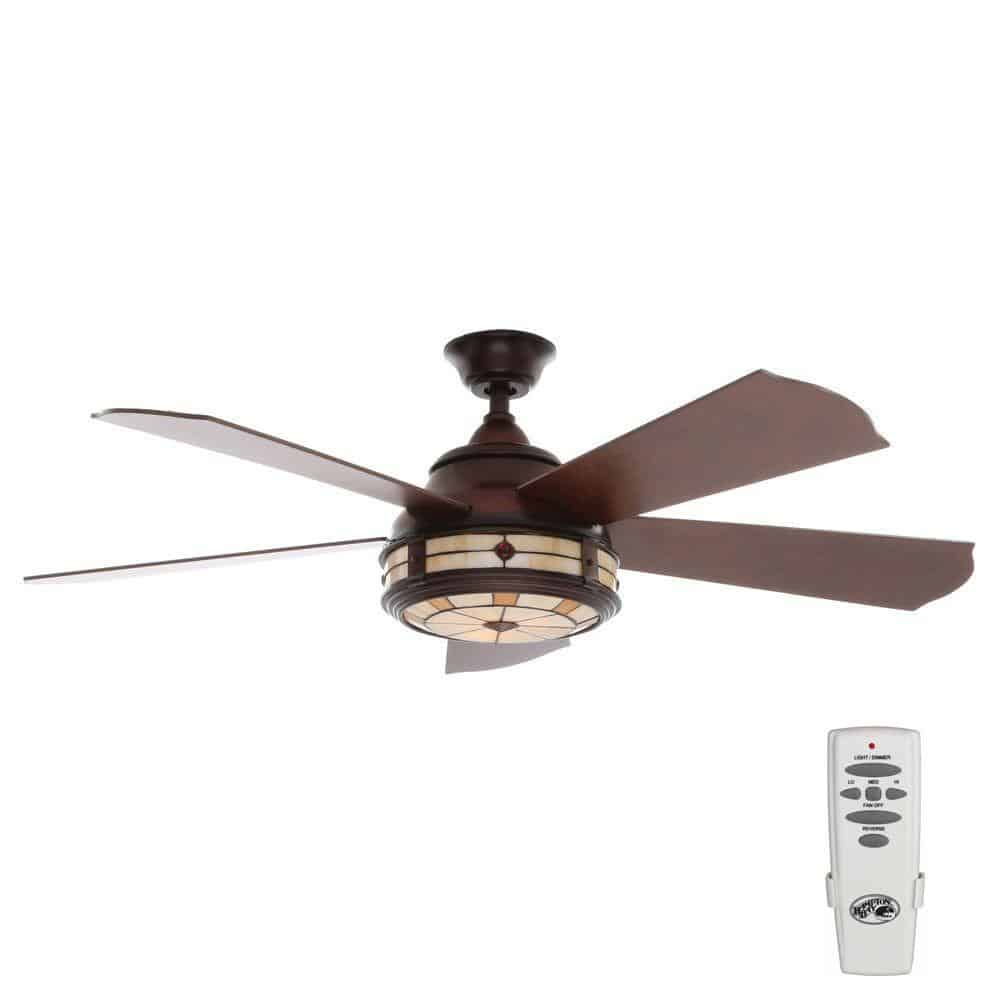 Savona 52 In Indoor Weathered Bronze Ceiling Fan Hampton with sizing 1000 X 1000