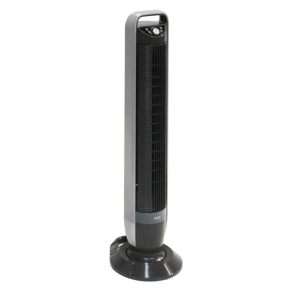 Seville Classics Ultraslimline 40 In Oscillating Tower Fan with measurements 1000 X 1000
