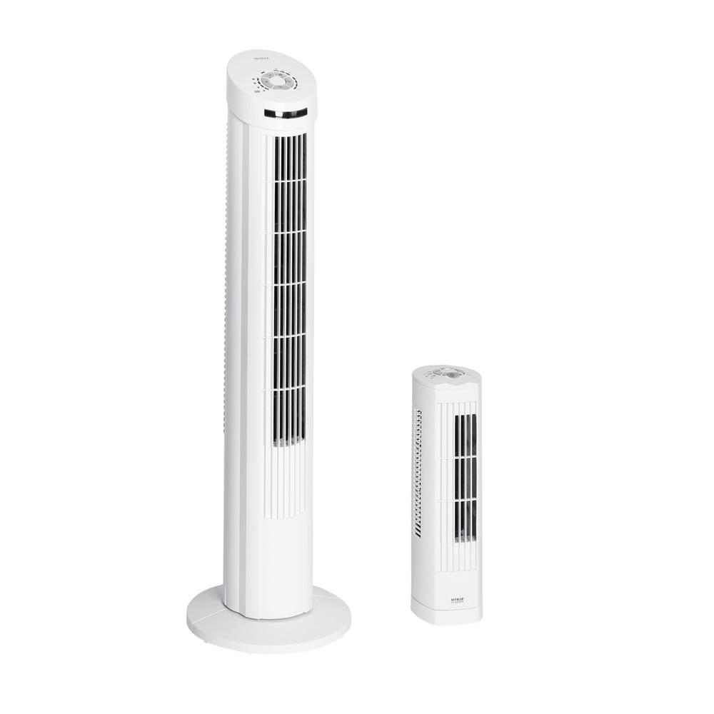 Seville Classics White Ultraslimline Tower Fan Combo Pack for proportions 1000 X 1000