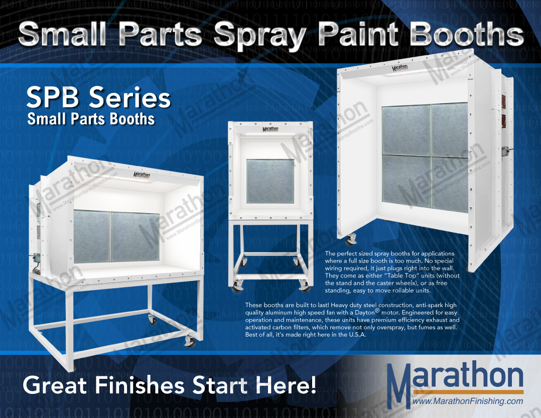 Small Parts Paint Booth Spb 30 Marathon Finishing Systems in proportions 1078 X 833