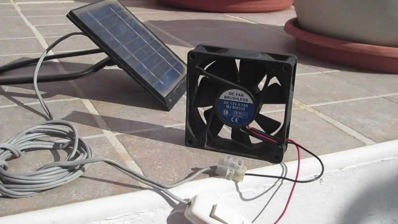 Solar Panel Fan For Ventilation in sizing 1280 X 720