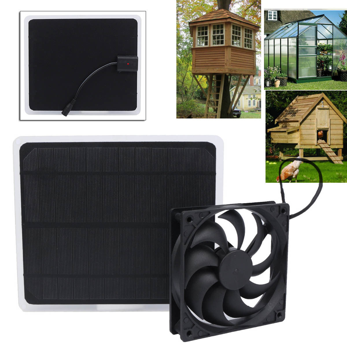 Solar Powered Fan Mini Exhaust Fan For Dog House Greenhouse Pheasantry Rv Roof throughout size 1200 X 1200