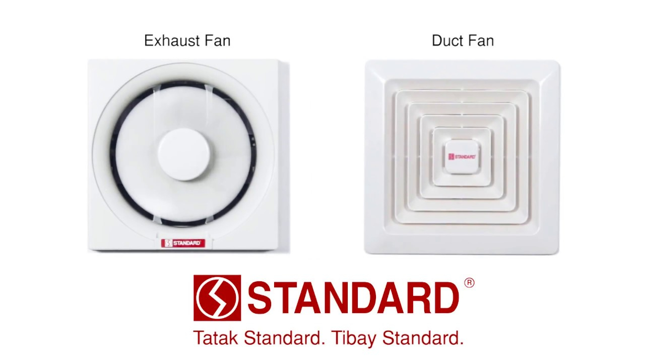 Standard Exhaust Fan in measurements 1280 X 720