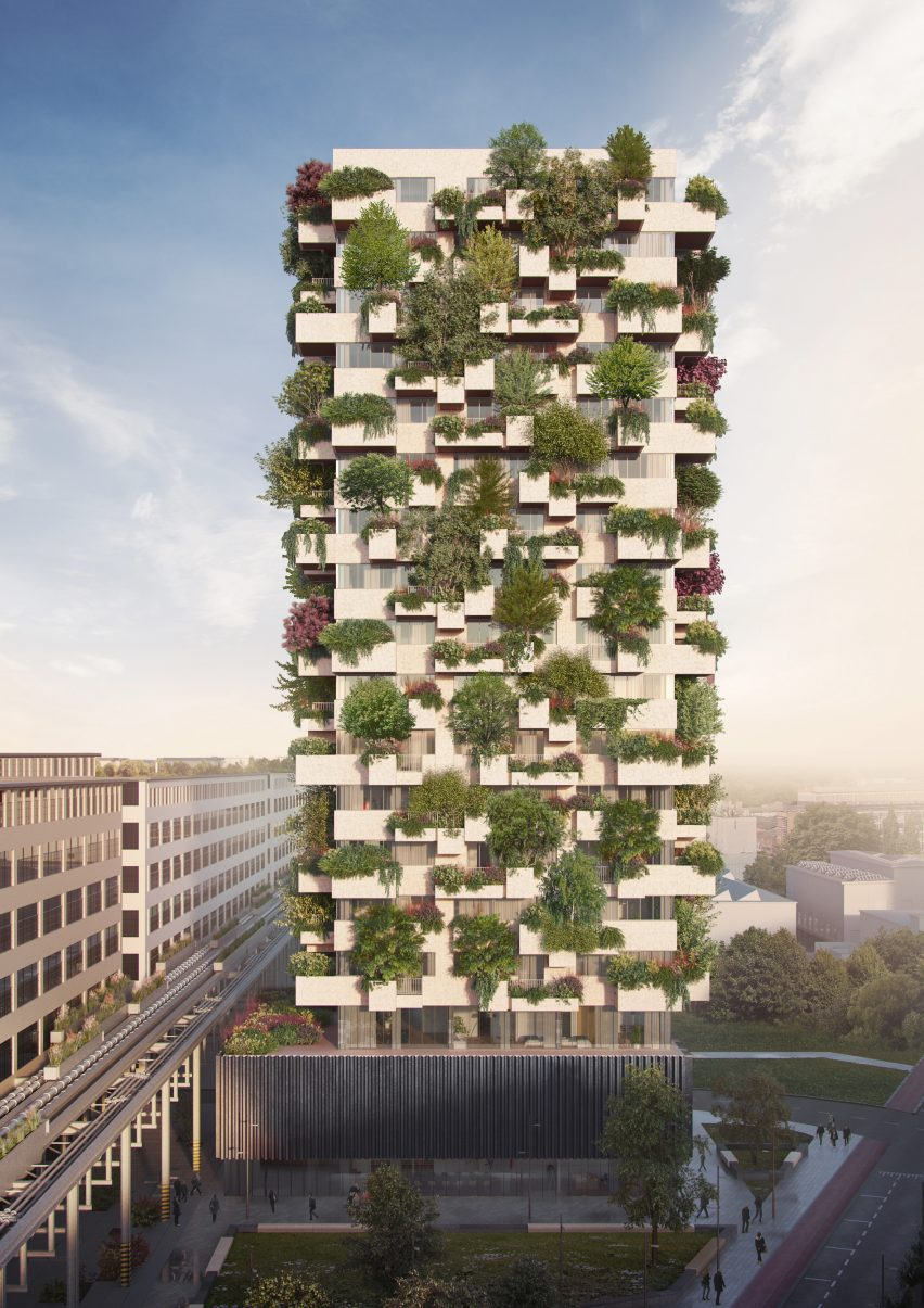 Stefano Boeri Designs First Tree Covered Social Housing Project within sizing 852 X 1205