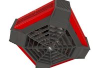 Stelpro Spider Residential 4000 Watt 240 Volt Ceiling Fan Portable Heater In Red intended for dimensions 1000 X 1000