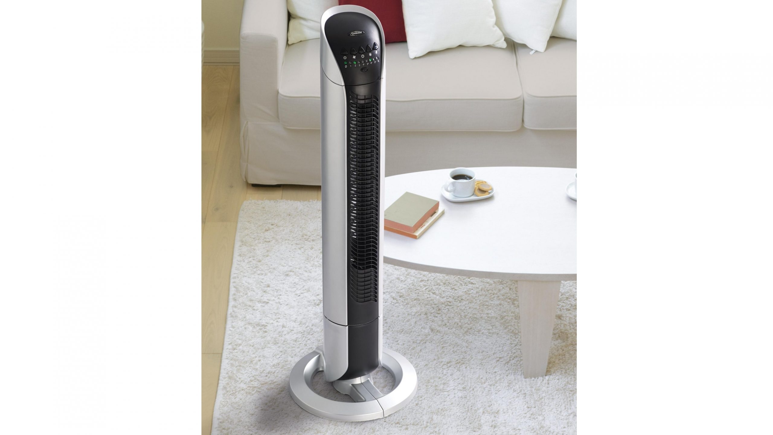 Sunbeam Fa7250 Tower Fan With Night Mode pertaining to dimensions 3707 X 2085