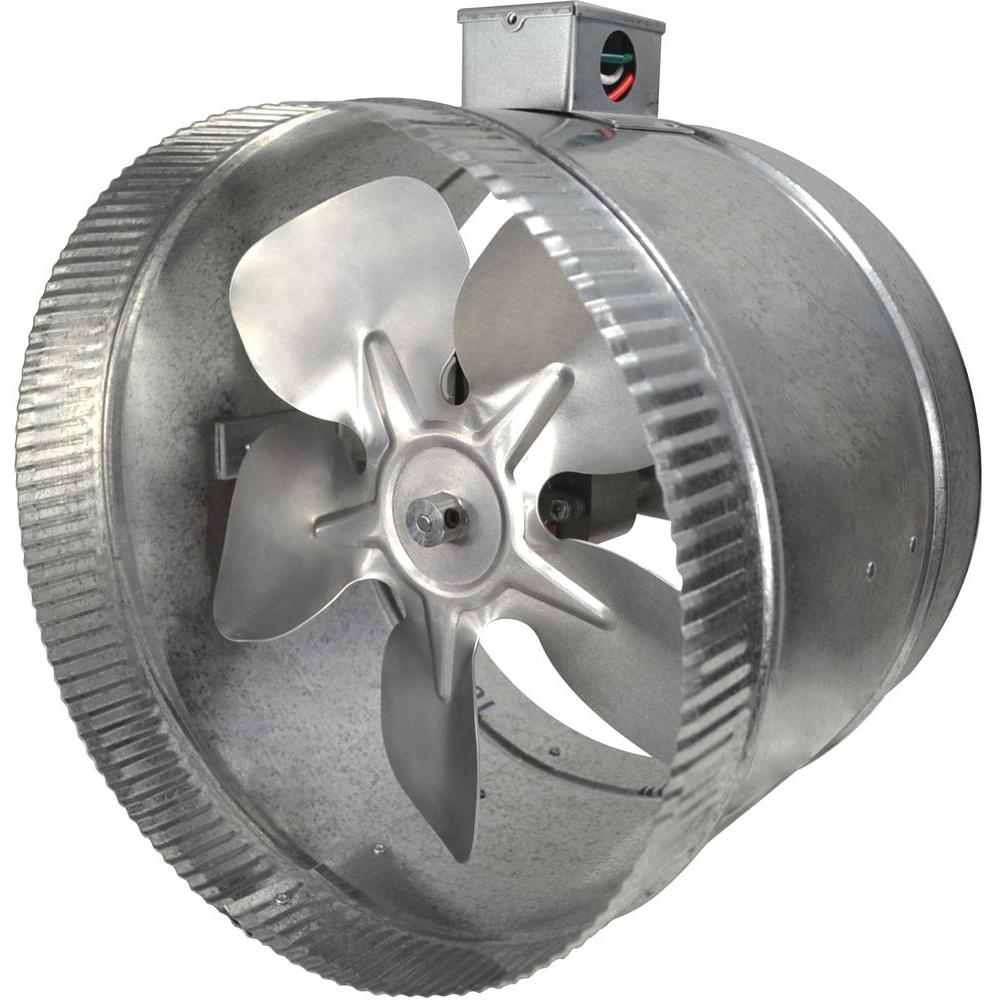 Suncourt 10 In 2 Speed Inductor Inline Duct Fan With Electrical Box in proportions 1000 X 1000