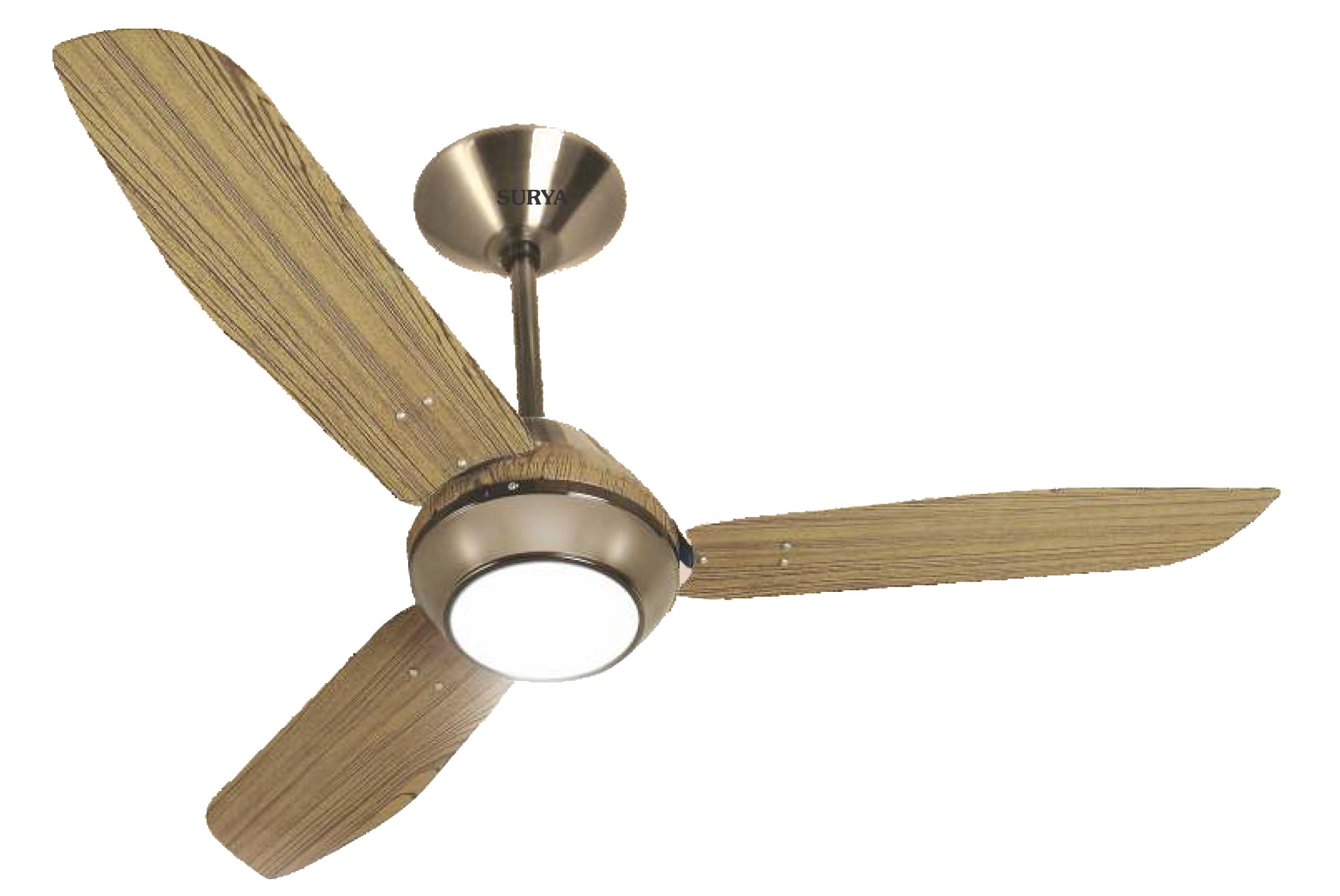 Surya Rio 48 Oak Wood Remote Controlled Led Light Ceiling Fan with measurements 2528 X 1691