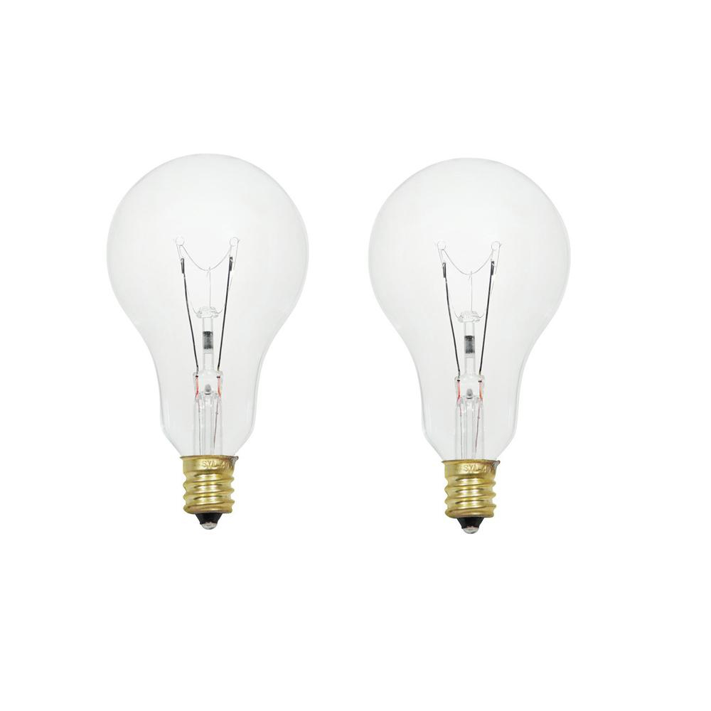 Sylvania 40 Watt Double Life A15 Incandescent Light Bulb 2 Pack intended for sizing 1000 X 1000