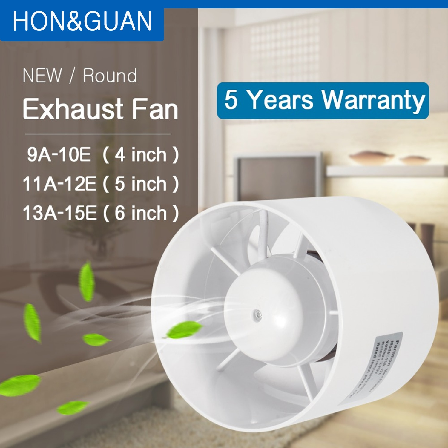 Us 1434 35 Offabs Round Duct Fan Booster Exhaust Ventilator Ventilation Vent Air 4 5 6 For Window Wall Bathroom Toilet Kitchen 220v inside sizing 1500 X 1500