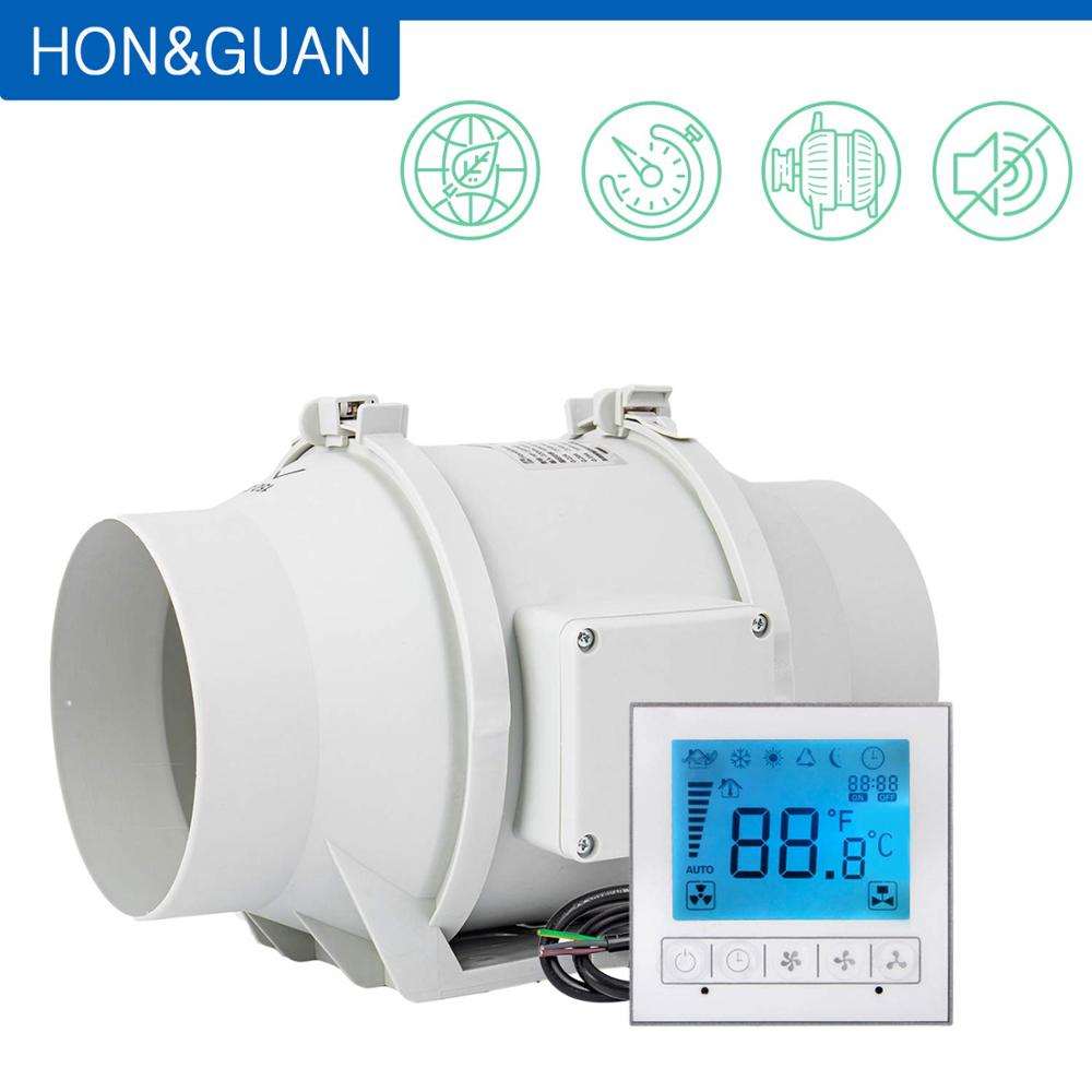 Us 1440 20 Offhonguan 6 Inch Hf 150pmzc Timer Extractor Inline Duct Fan With Smart Switch 220240v Free Shipping Dhl Or Upsexhaust Fans inside measurements 1000 X 1000