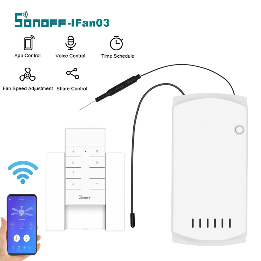 Us 1529 49 Offsonoff Ifan03rm433base Wi Fi Ceiling Fan Light Controller Intelligent Switch Led Lamp Smart Control For Google Home Alexa regarding size 1000 X 1000