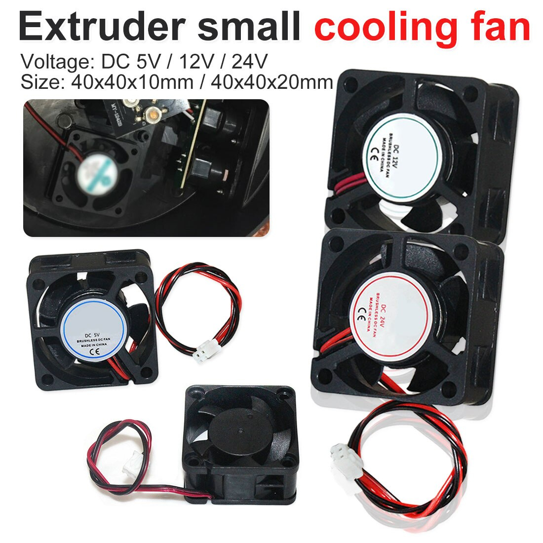 Us 176 34 Offdc Cooling Fans 5v 12v 24v Small Exhaust Fan For 3d Printer 40mm 40x40x10mm40x40x20mm3d Printer Parts Accessories Aliexpress with size 1100 X 1100