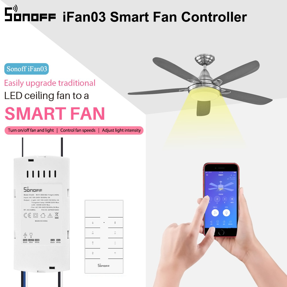 Us 1888 42 Offsonoff Ifan03 Smart Fan Switch Convert Fan To Wifi Smart Control Adjust Fan Speed Ceiling Fan And Light Controller Support in proportions 1000 X 1000