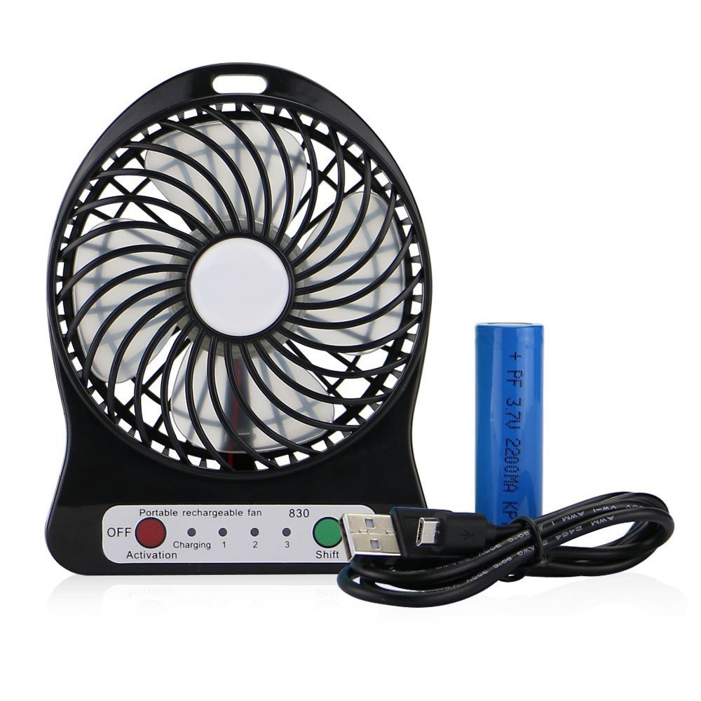 Usb Mini Portable Fan 18650 Rechargeable Lithium Ion Battery with regard to dimensions 1000 X 1000