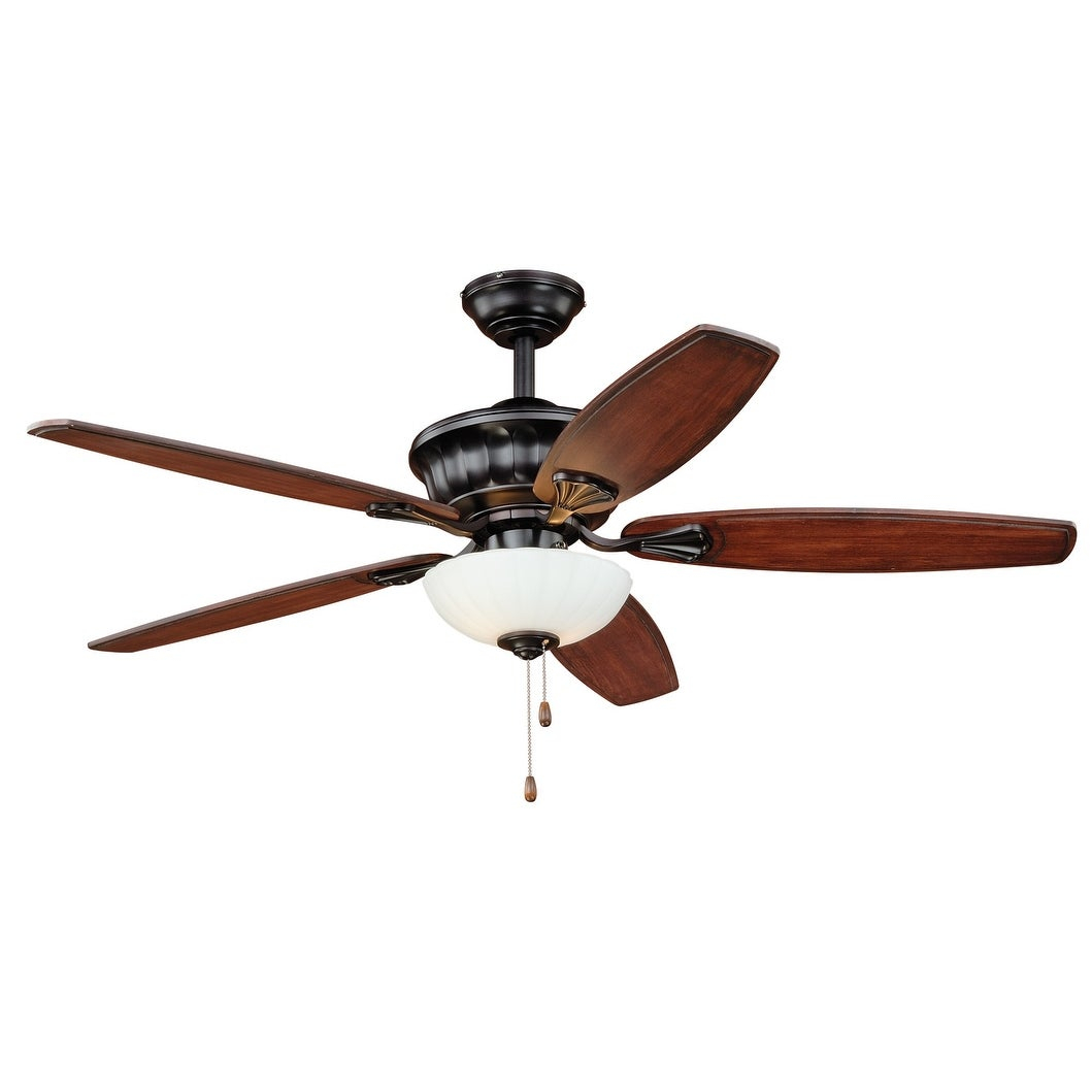 Vaxcel Lighting F0030 Vasari 52 5 Blade Indoor Ceiling Fan Light Kit And Blades Included New Bronze pertaining to proportions 1059 X 1059