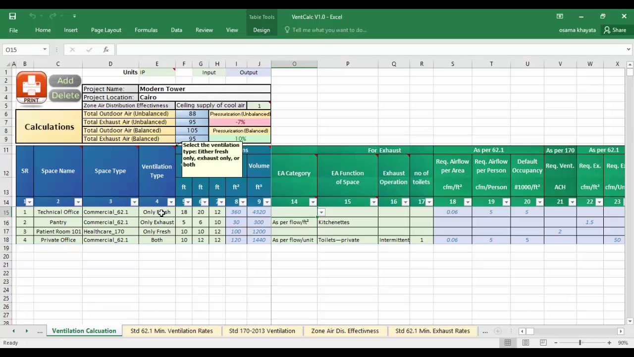 Ventilation Calculation Sheet Excel Ventcalc throughout sizing 1280 X 720