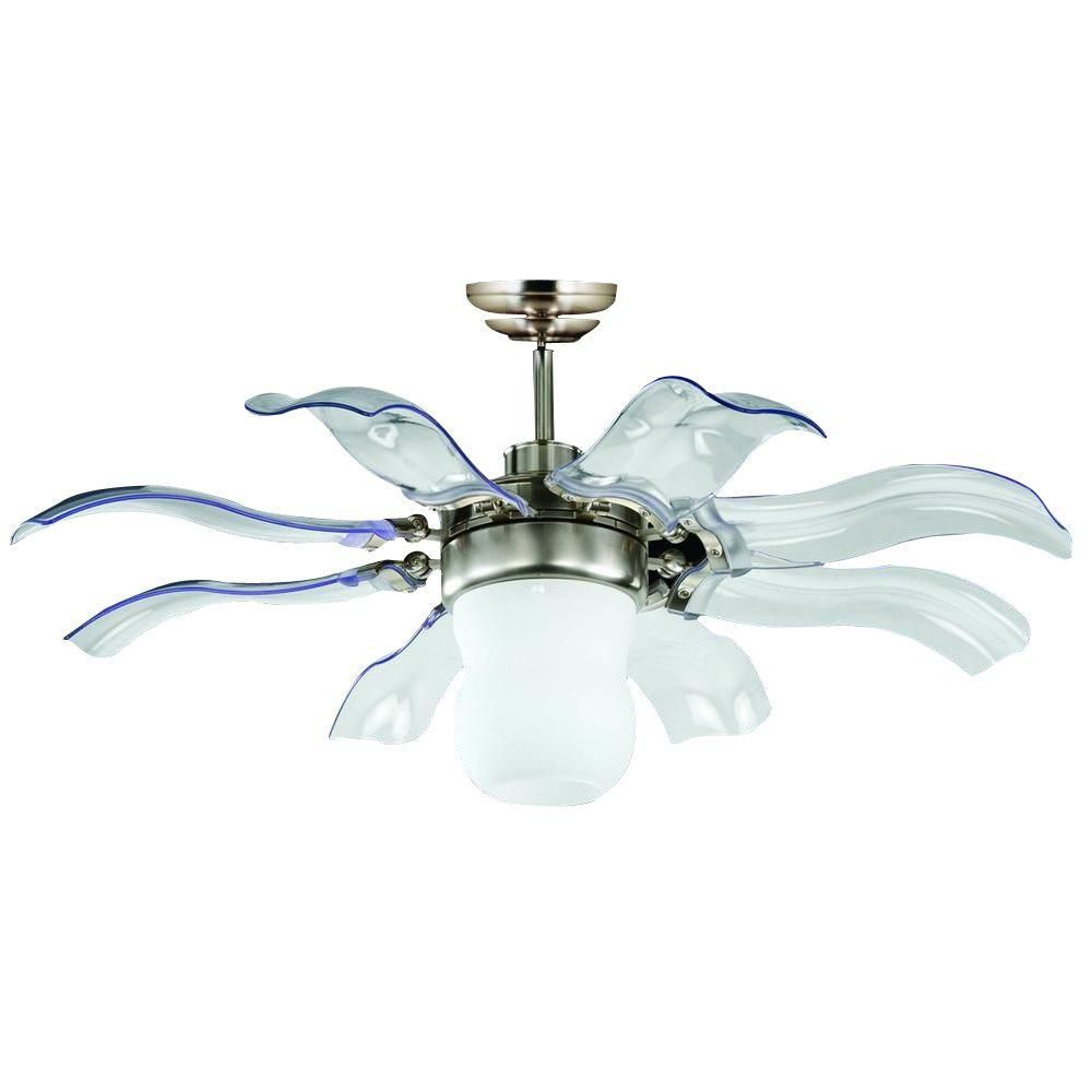 Vento Fiore 42 In Brushed Nickel Retractable Ceiling Fan with regard to proportions 1000 X 1000