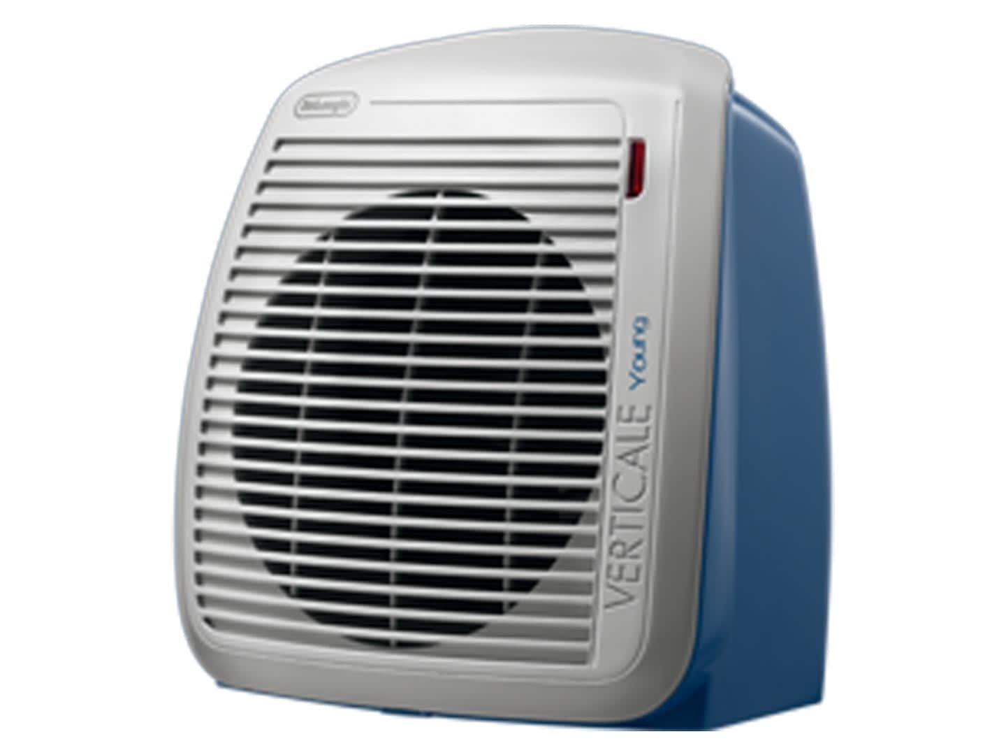 Verticale Young Compact Fan Heater Blue Hvy1030bl Delonghi Us throughout proportions 1440 X 1080