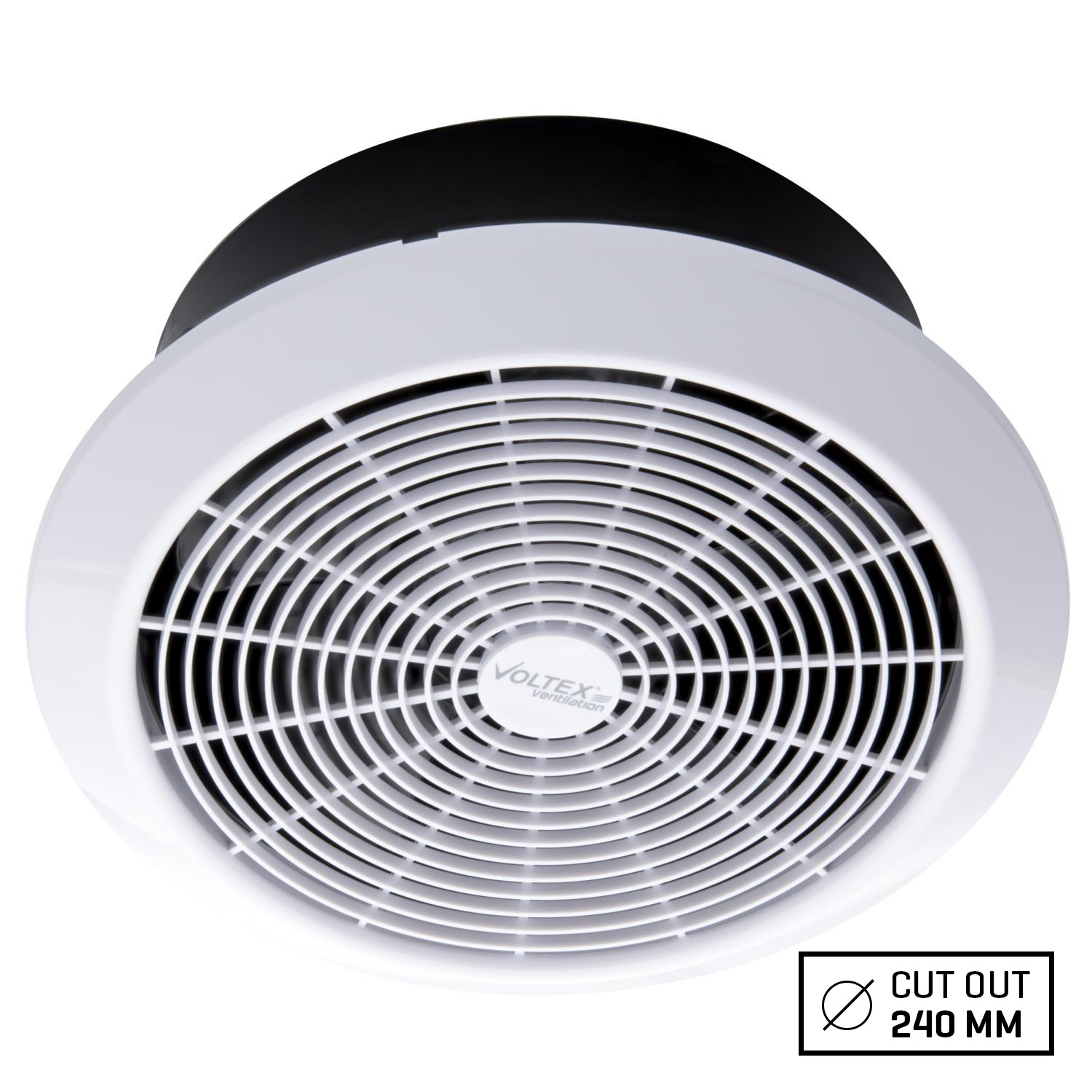Voltex 200mm Flush Mounted Ceiling Exhaust Fan With Draft for measurements 1500 X 1500