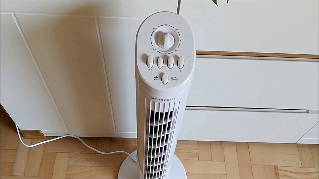 Wentylator Kolumnowy Silvercrest Tower Fan Stv 50 A1 Lidl regarding measurements 1280 X 720