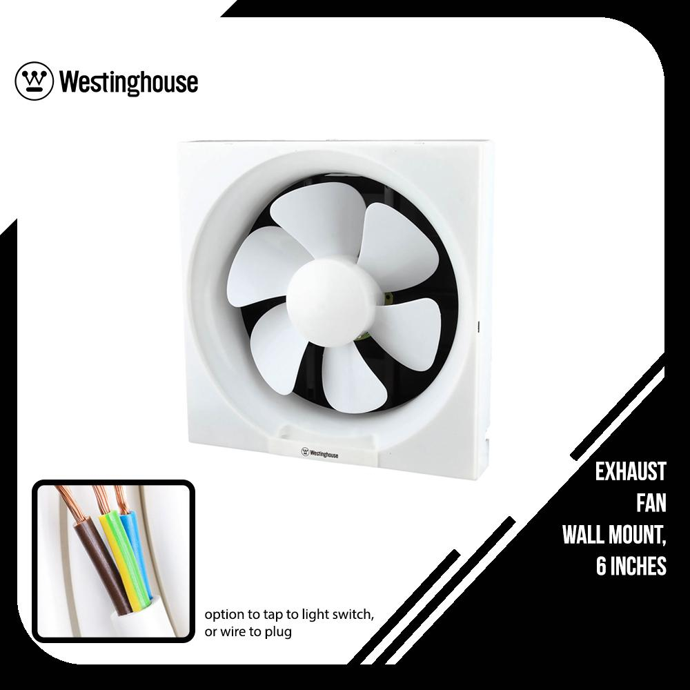 Westinghouse Exhaust Fan 6 Inches White For Kitchen For Room For Bathroom Wall Mounted with regard to proportions 1000 X 1000