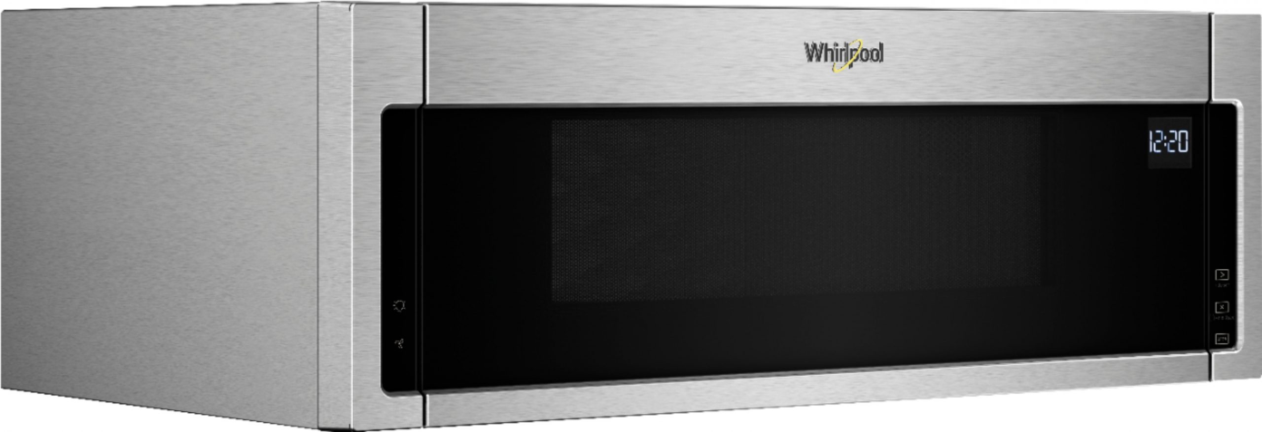 Whirlpool 11 Cu Ft Low Profile Over The Range Microwave Hood Combination Stainless Steel intended for measurements 5634 X 1927