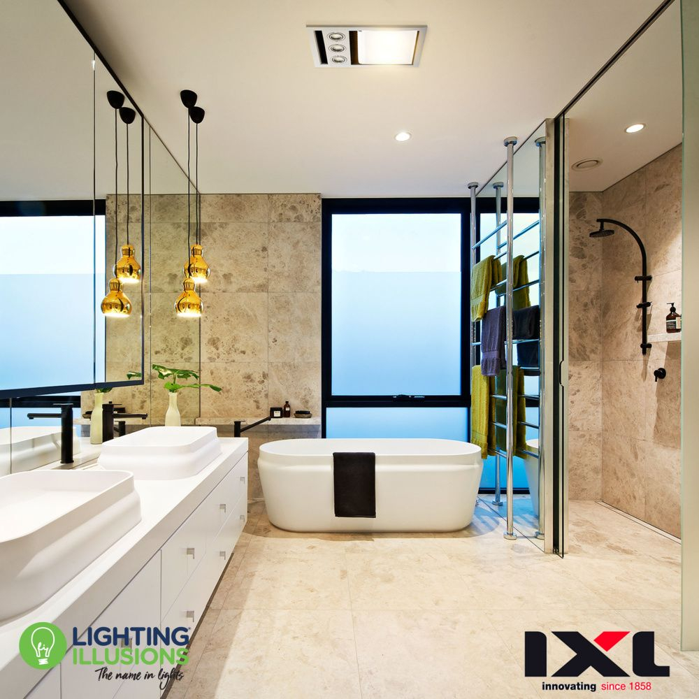 White Ixl Tastic Neo Single Bathroom 3 In 1 Heater Exhaust And Led Light within sizing 1000 X 1000