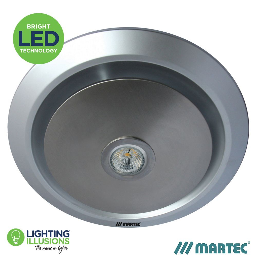 White Martec Gyro Bathroom Exhaust Fan With 5w Led Light pertaining to dimensions 1000 X 1000