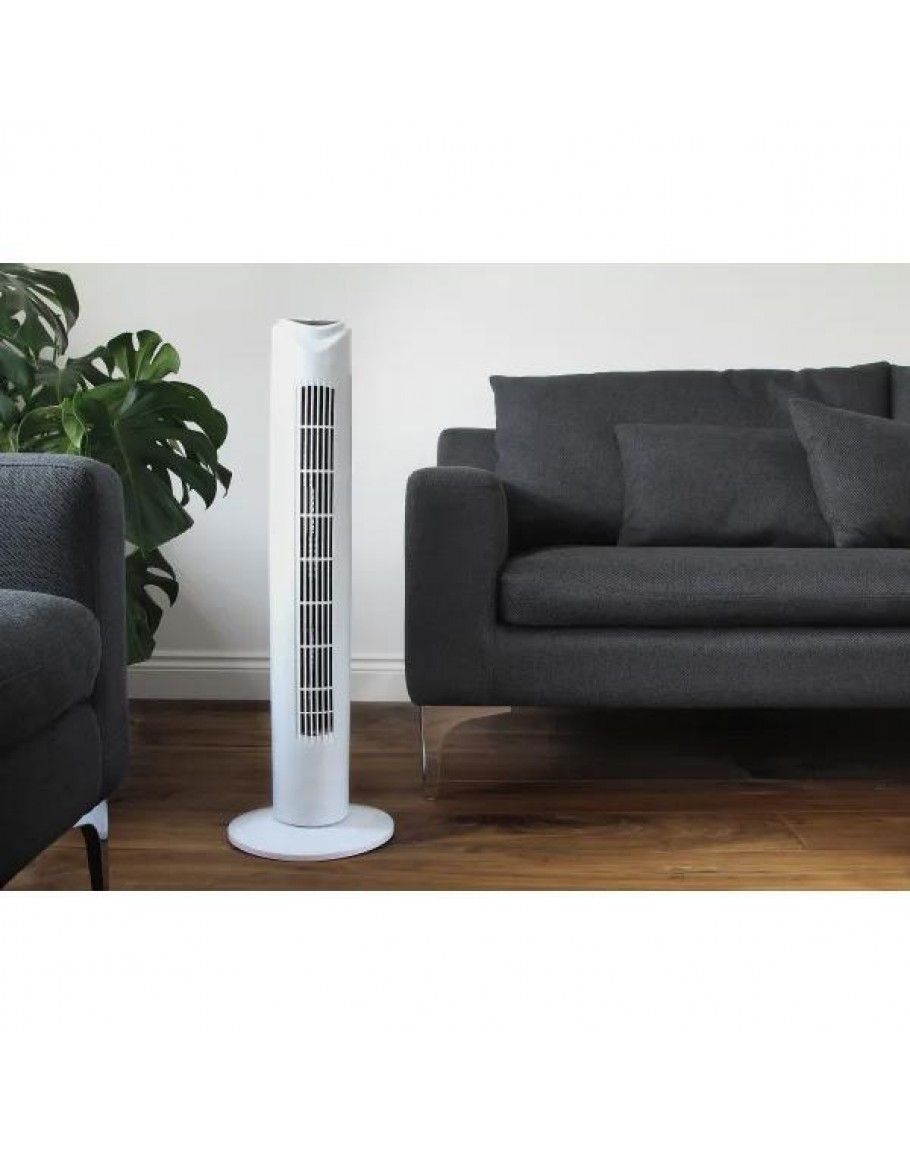 Wifi Connected Smart Tower Fan with sizing 910 X 1155
