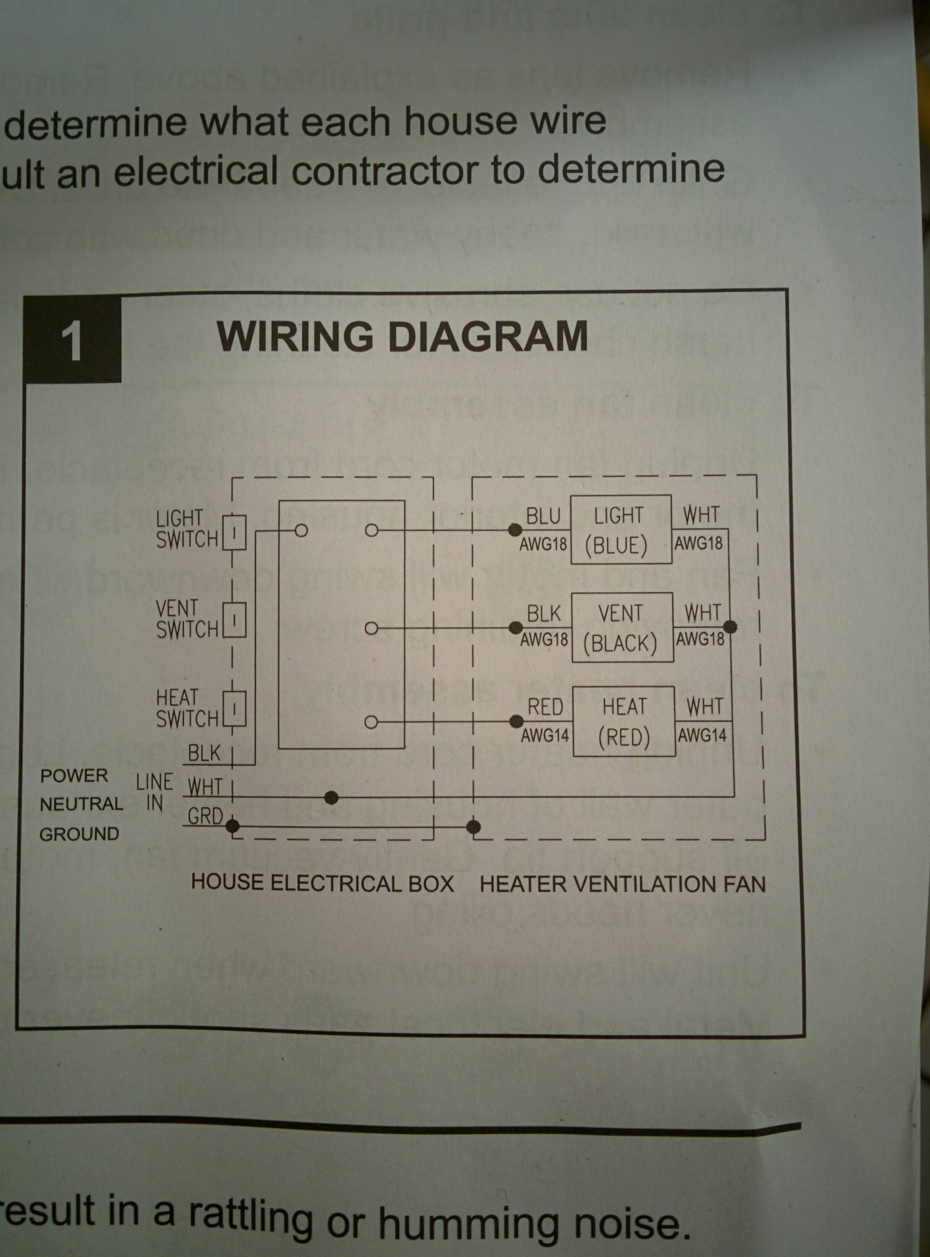 Wiring Bathroom Exhaust Fan With Heater Home Improvement regarding measurements 2432 X 3286
