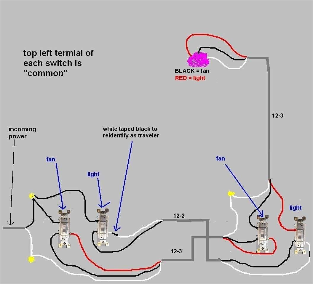 Wiring Diagram Bathroom With Images Ceiling Fan Wiring inside proportions 1056 X 959