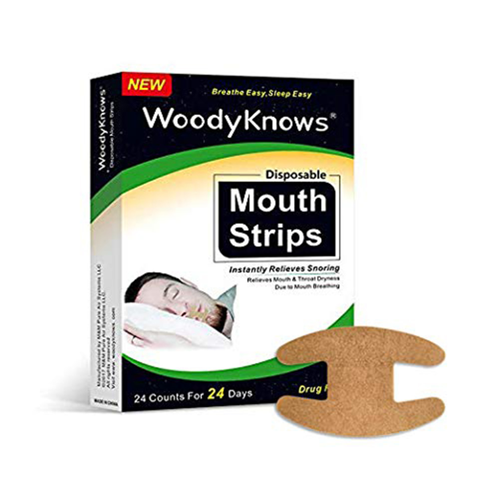 Woodyknows Anti Snoring Sleep Strips Disposable Mouth Strips Tape Reduce Mouth Dryness Sore Throat Snoring Solution 24pcsbox Walmart intended for size 1000 X 1000