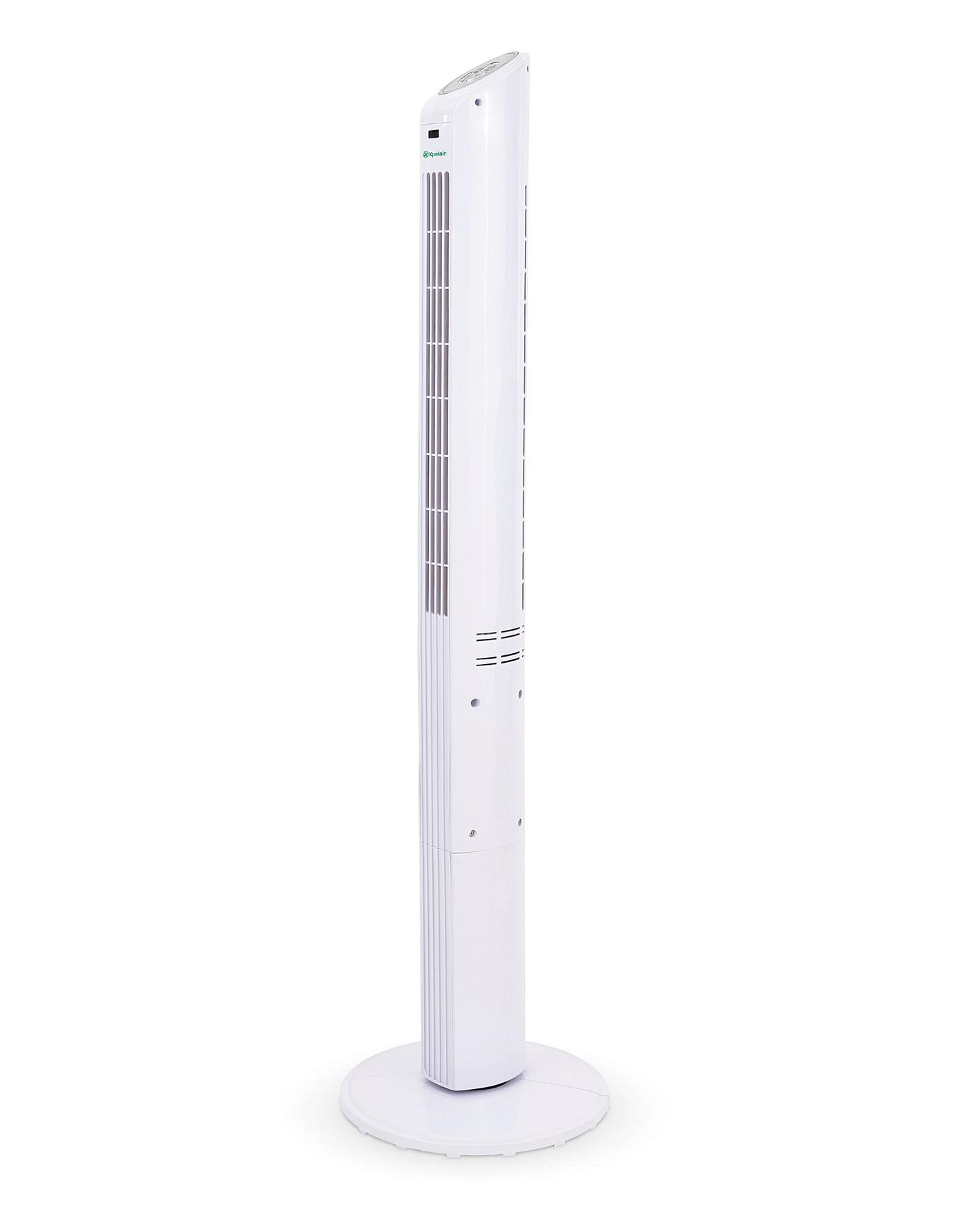 Xpelair Cooling Oscillating Tower Fan with measurements 1404 X 1764