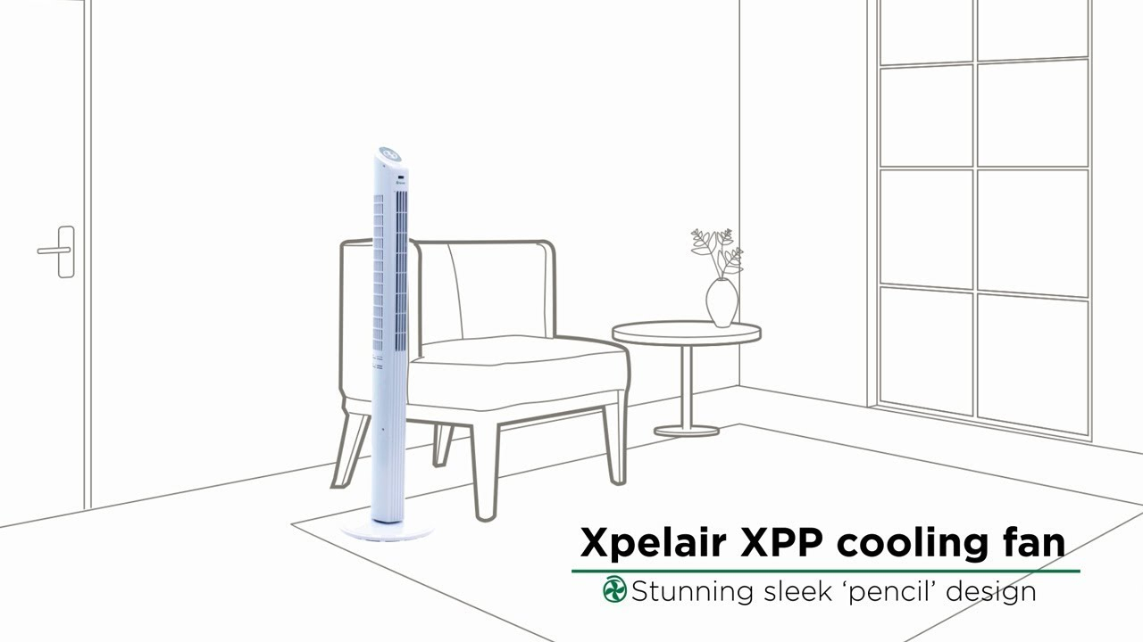 Xpelair Pencil Style Tower Cooling Fan Xpp regarding dimensions 1280 X 720