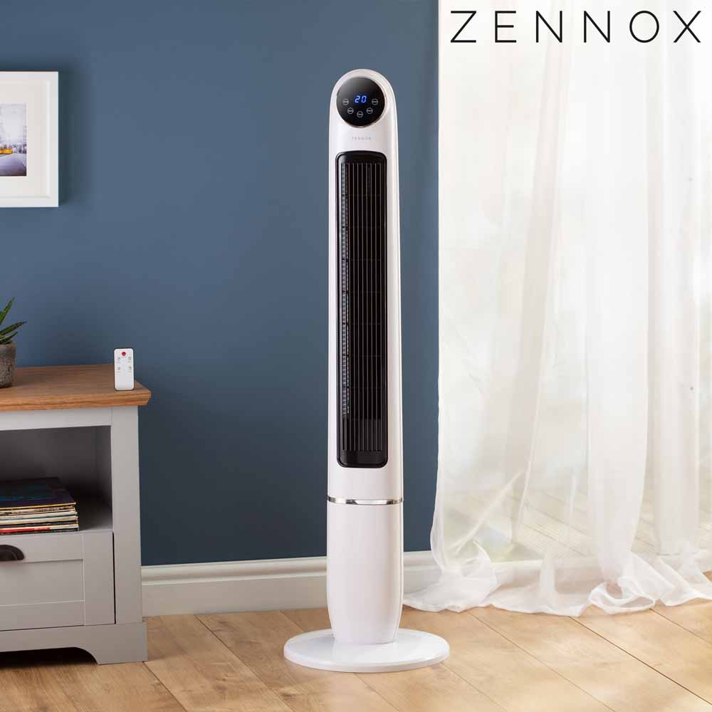 Zennox Tower Fan With Remote Control Clifford James for dimensions 1000 X 1000